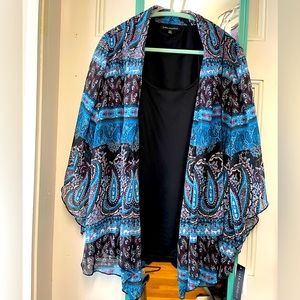 NWT Sara Michelle 2X 3/4 angle sleeve cardigan set